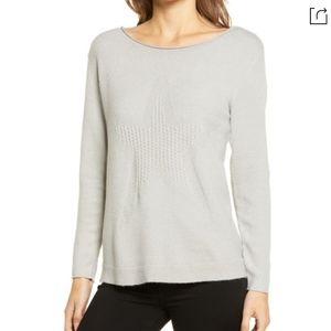 Wit and wisdom knit star sweater M grey